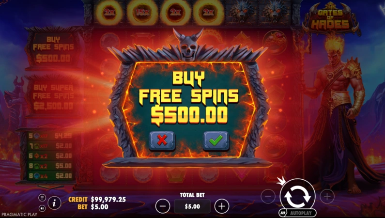 Gates of Hades Slot Funksiya Sotib Olish